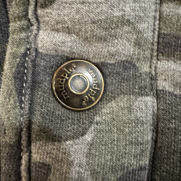 Mud Pie Vest Toddler Boys Large 4T 5T Gray Camouflage Sherpa Lined Plush Cozy - Picture 5 of 7